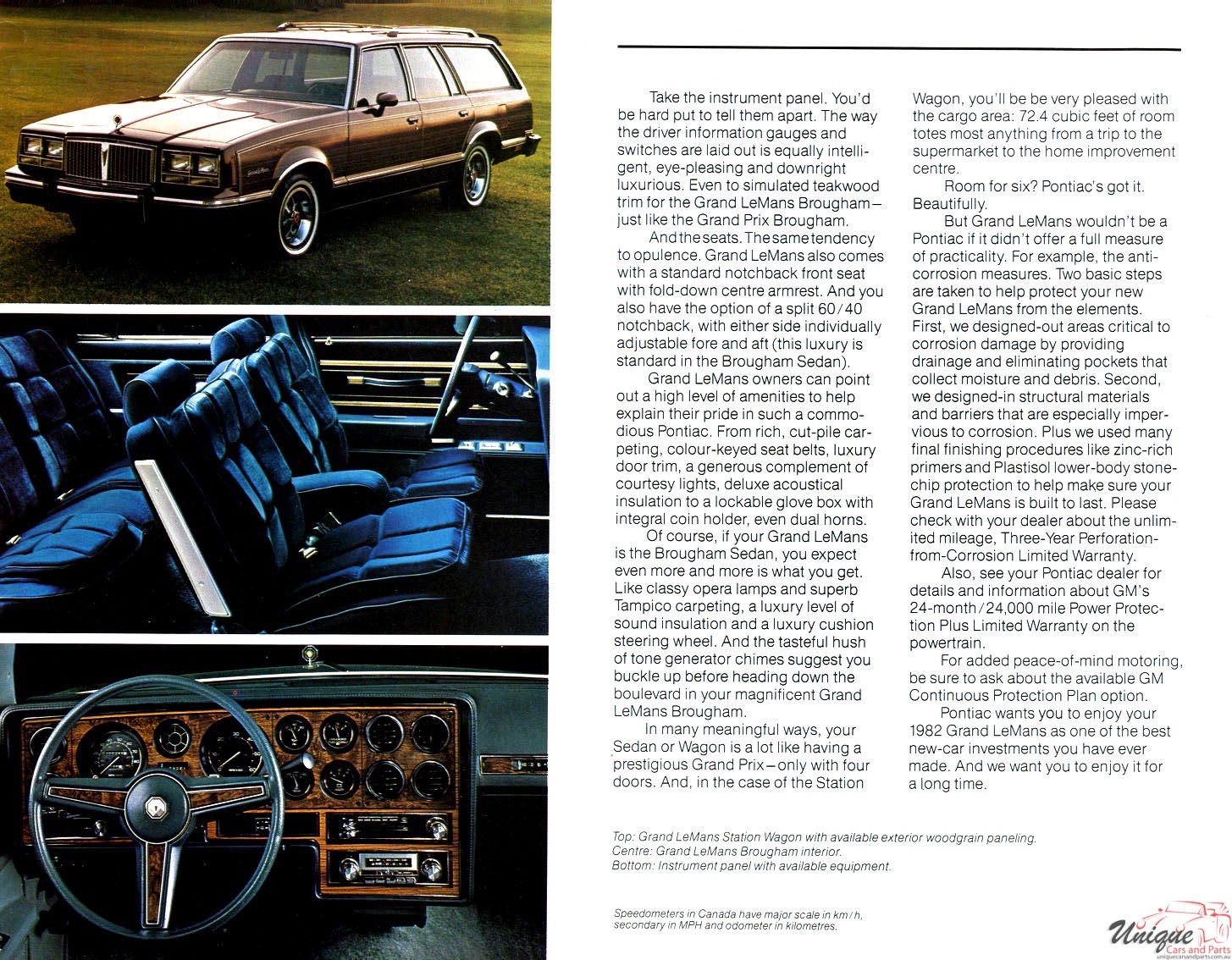 1982 Pontiac Firebird Grand LeMans Brochure Page 3